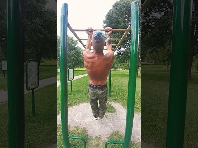 Dozen Chin ups (Anti-Gravity Flexing)