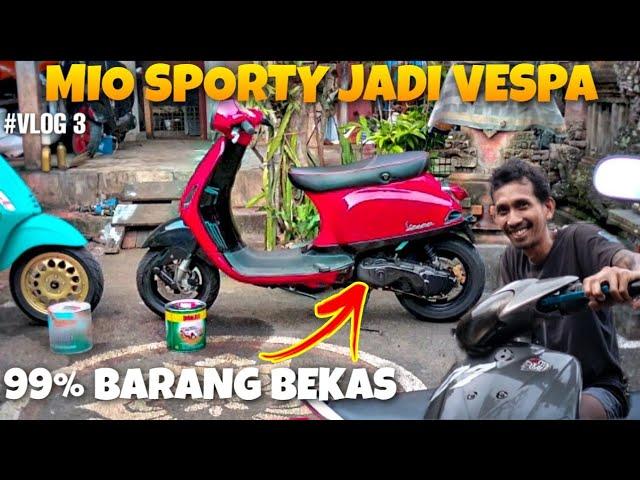 #vlog3 MODIF MIO JADI VESPA - AJIK KRISNA UBUD BALI‼️