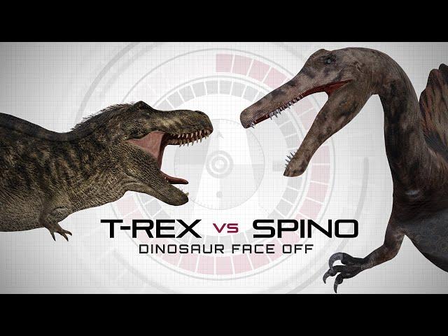 T-Rex vs Spinosaurus Fight Simulation | 3D Face-Off In-Depth Analysis