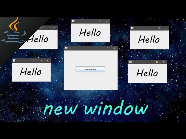 Java open a new GUI window 