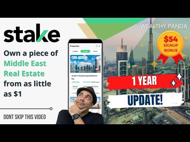 Own a Piece of Dubai from $1: Stake Real Estate App Review (1 Year Update)