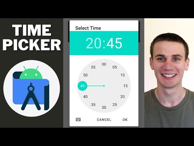 Pop Up Time Picker Android Studio Tutorial | Analog or Spinner Style