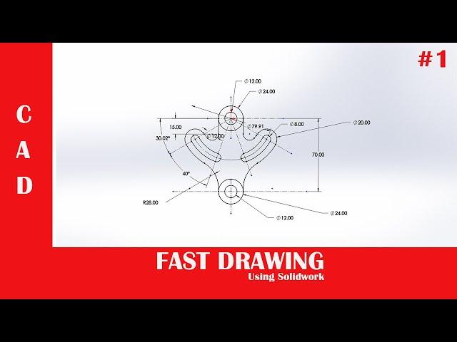 Fast CAD drawing using solid work.#1