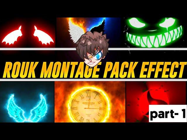 Free Fire Montage Editing Pack | Ruok FF Edit Pack | How To Edit Like Ruok FF | part-1