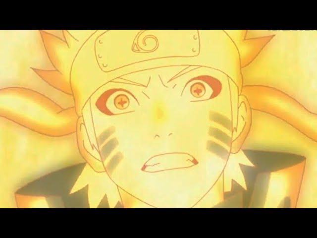 Naruto fusionne le mode ermite avec le chakra de Kurama naruto shippuden épisode 381