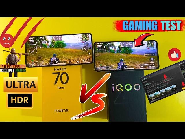 iQOO Z9 Vs realme Narzo 70 Turbo BGMI Ultra HDR Test after Update - 120 FPS ?????