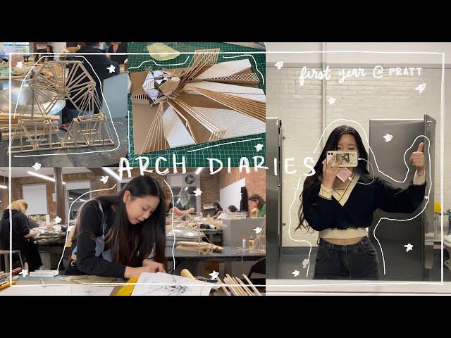 vlog #50 | architecture diaries | a week in my life as a first year student at pratt 