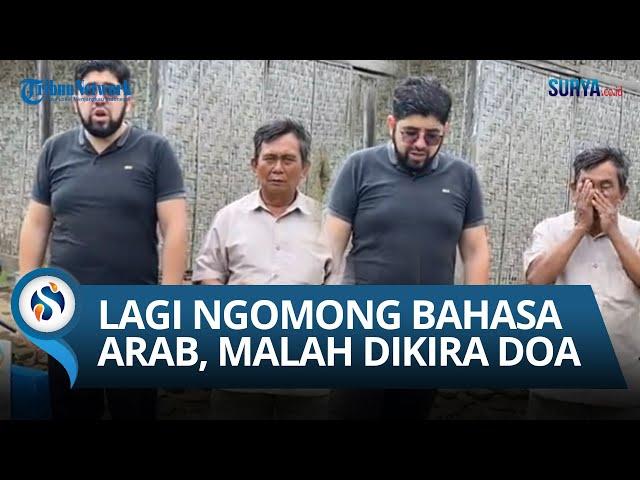 Kocak! Momen Seorang Pria Ngomong Bahasa Arab Dikira Bapak Ini Baca Doa, Netizen: Ucapan Adalah Doa