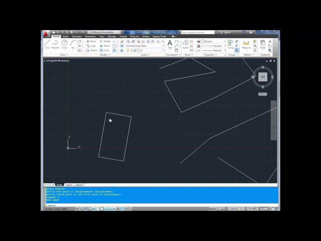 Autocad Tutorial; Basics Pt4 Using Copy, erase, move, scale, mirror