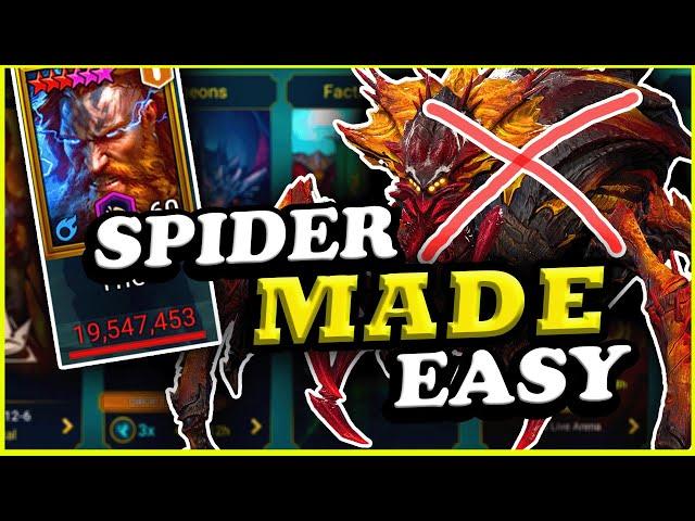 THOR IS A CHEAT CODE!! Barbarian Only Spider Tournament | RAID: Shadow Legends