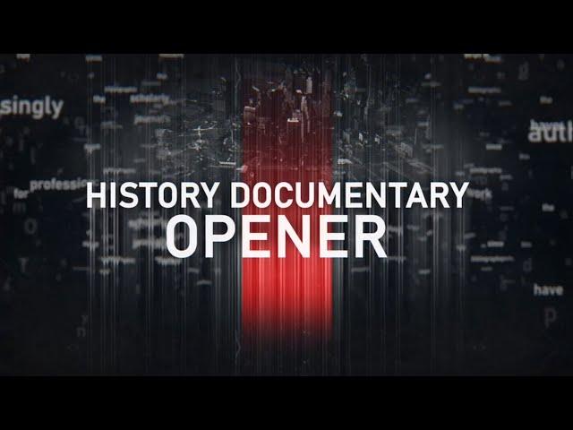 History Documentary Opener ( After Effects Template )  AE Templates