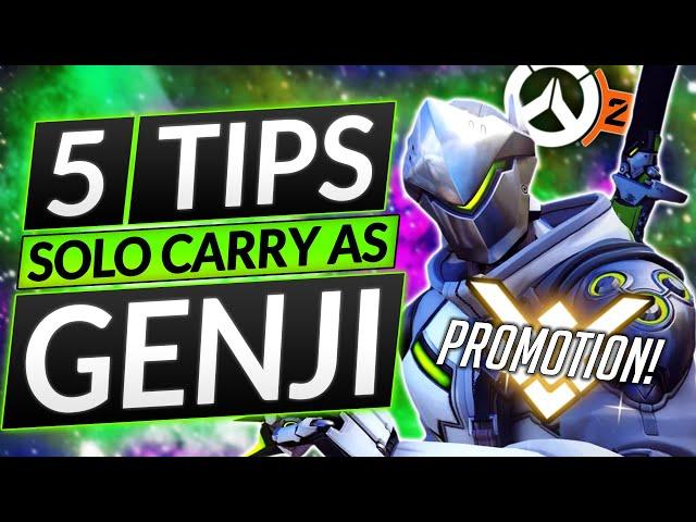 5 INSANE GENJI TIPS to INSTANTLY RANK UP in Season 1 - Overwatch 2 DPS Guide