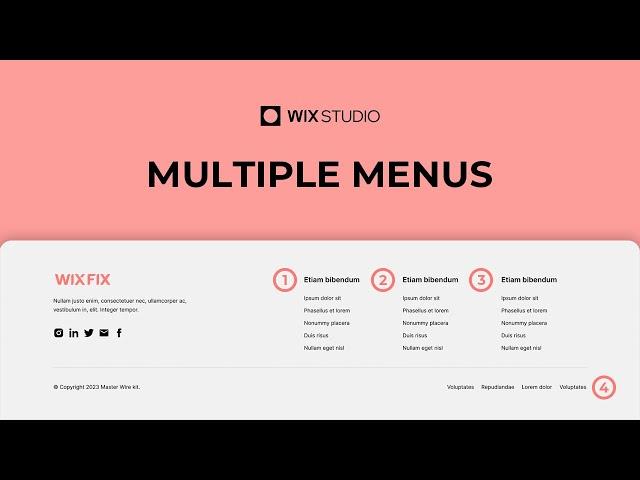 Multiple Menus in Wix Studio | Wix Fix