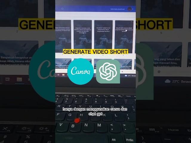 Buat Ratusan Konten Otomatis Pake Canva dan Chat GPT #canva #chatgpt #youtuberpemula