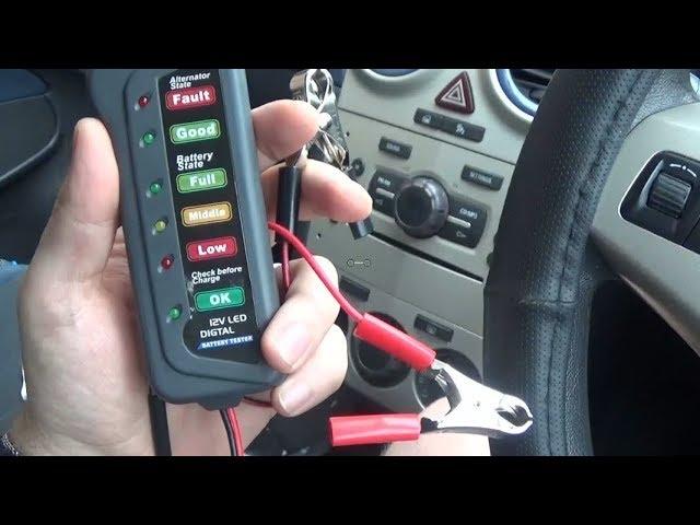 How to test a car battery using Automotive battery tester from Aliexpress