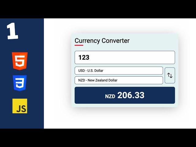 How To Build A Currency Converter Using HTML, CSS & JavaScript (Part 1)