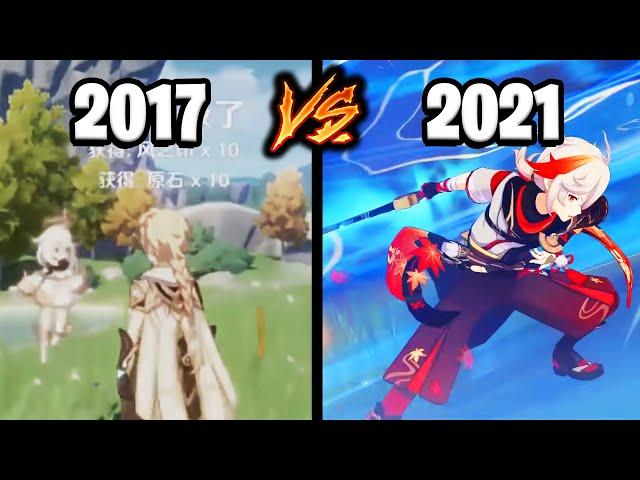 Evolution of Genshin Impact - From 2017 to 2021