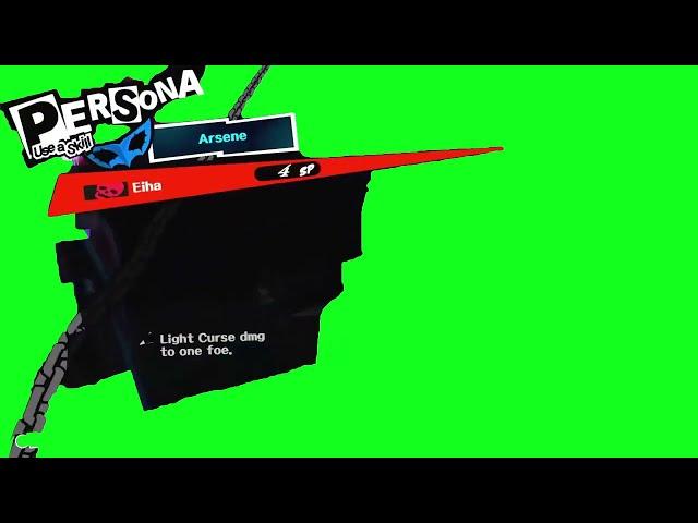 Persona 5 Persona Menu Green Screen