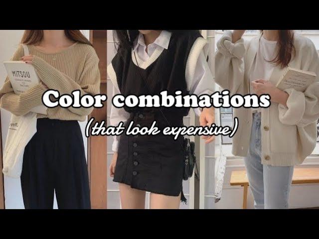 Color Combinations Ideas  | Aesthetic | Korean Clothes