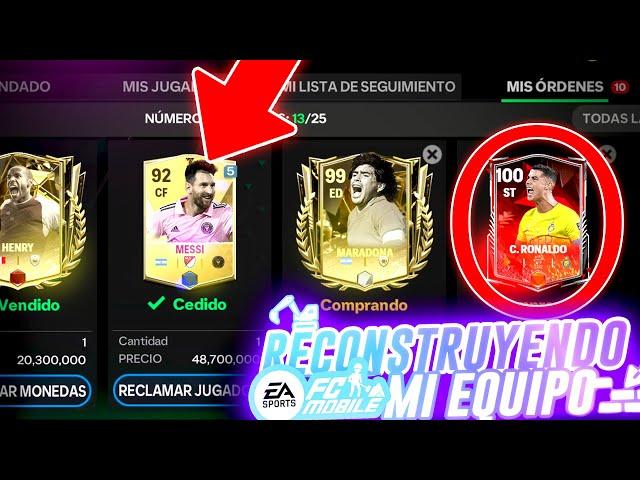  RECONSTRUYENDO MI EQUIPO EN FIFA MOBILE 24 !!! LIONEL MESSI ESPECIAL !!!