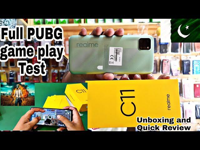 Realme C11 PUBG Test || c11 unboxing Full Review & graphic setting 3 finger with gyro Full game play