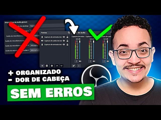 Como configurar o áudio do microfone e computador no OBS Studio CORRETAMENTE sem ERROS 2024