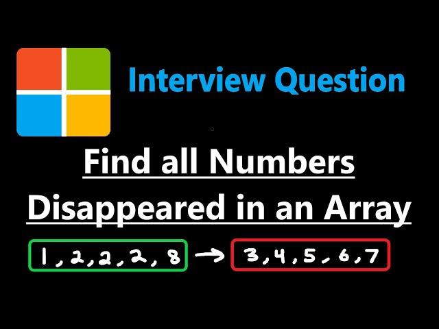 Find All Numbers Disappeared in an Array - Leetcode 448 - Python