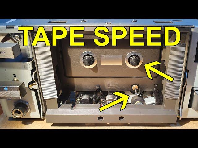 What does a cassette capstan do and what causes tapes to play fast?