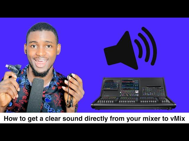 How I Connected Mixer Sound to vMix for Superior Audio Clarity My Studio Mix | vMix Tutorial