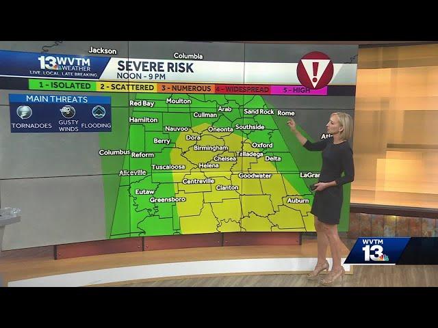 Francine brings the threat for flooding, strong winds and tornadoes to Alabama on Thursday