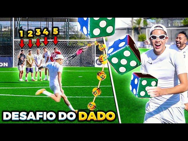 DESAFIO DO DADO GIGANTE (O GOLEIRO ZÉ PRIME ESTAVA IMPOSSÍVEL) ELE QUE MANDA!