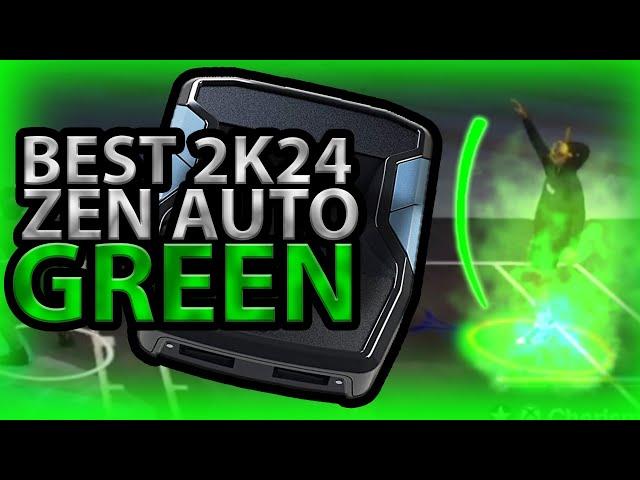 BEST 2K24 AUTO GREEN ZEN SCRIPT! GREEN EVERY SHOT!