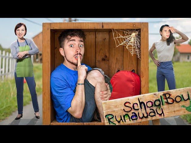 СБЕЖАЛ В КОРОБКЕ ОТ ЗЛЫХ РОДИТЕЛЕЙ В SCHOOLBOY RUNAWAY В МАЙНКРАФТ!