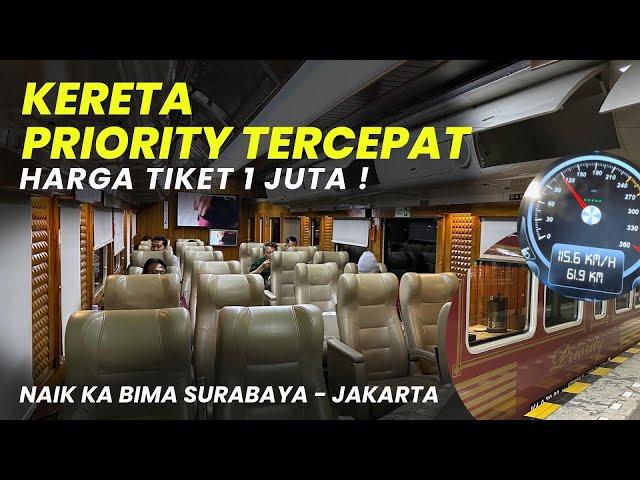 KERETA TERMEWAH SURABAYA - JAKARTA‼️Naik Kereta Api Bima Priority