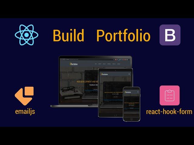 React JS & Bootstrap | Build Portfolio App | 4K