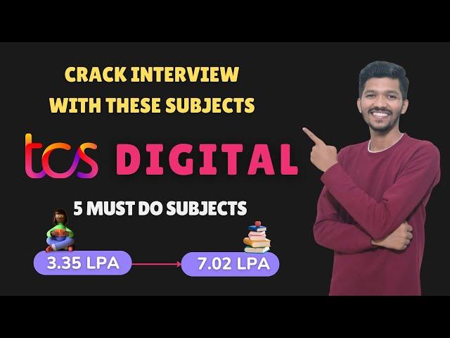 TCS DIGITAL 4 MUST DO Technical subjects | TCS DIGITAL INTERVIEW