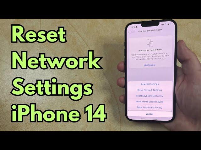 How to Reset Network Settings on iPhone 14