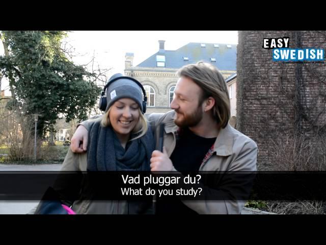 Easy Swedish 2 - What do you study?