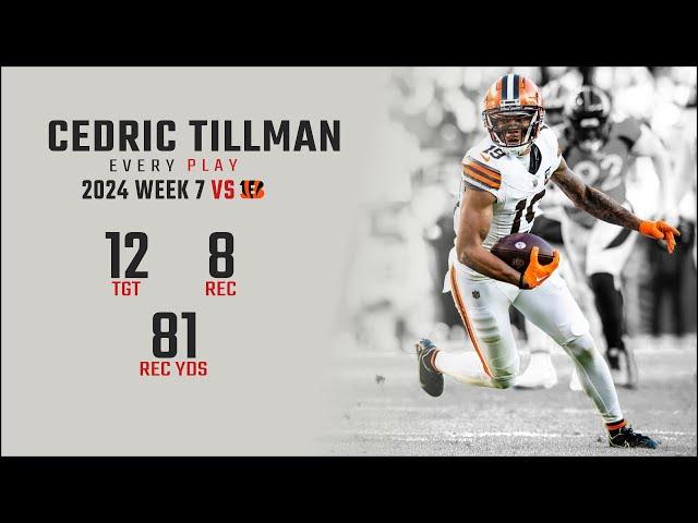 Cedric Tillman Week 7 Replay: Every Target and Catch vs Cincinnati Bengals