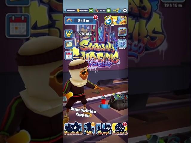 Ich habe Unendlich  Münzen 🪙!#subwaysurfers #glitch #gaming