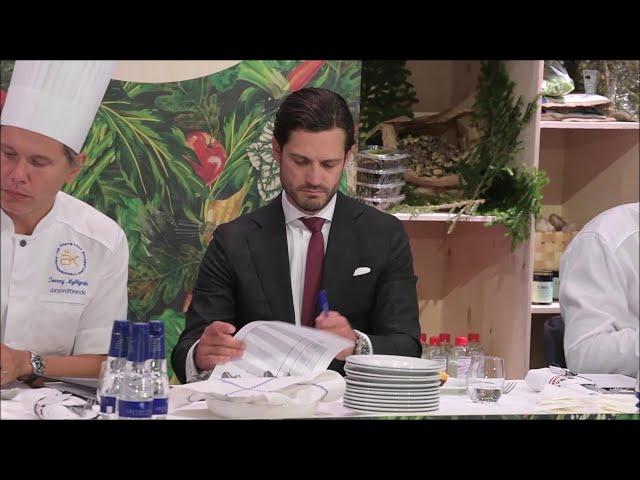 Prince Carl Philip at Chef of the year