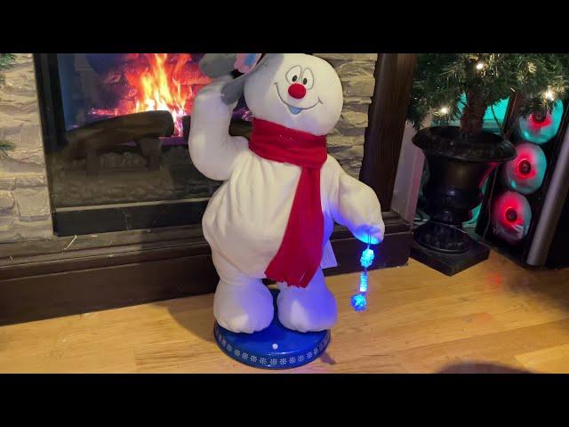 CUSTOM - Modern Gemmy Spinning Snowflake Frosty The Snowman! - SOLD!