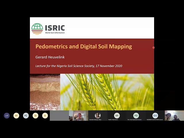 Guest Lecture on Pedometrics and Digital Soil Mapping | ISRIC - World Soil Information