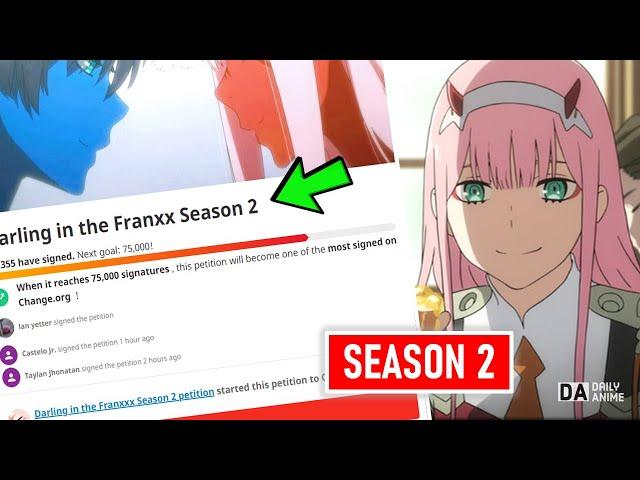 DARLING in the FRANXX Season 2 Petition Reached 78,699+ Signatures!