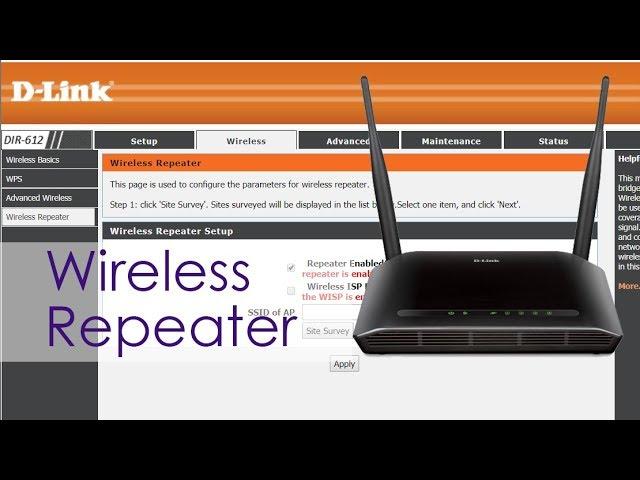 DLink : Set up Wireless Repeater mode | NETVN