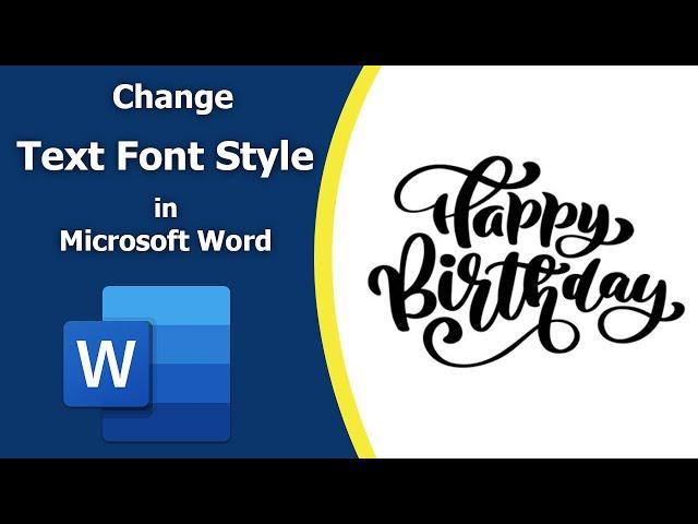 How to change text font style in ms word | How to apply new font style on text using ms word 2021