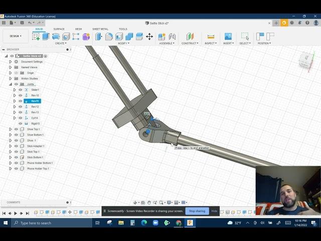 Fusion360 - Joints, Limits, Animation