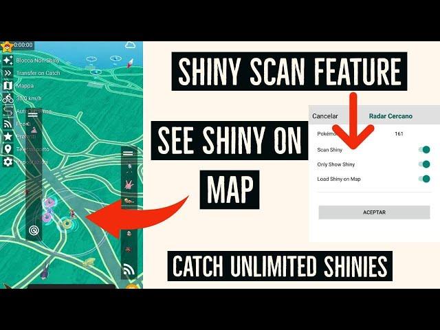 Get shiny pokemon on map without root | Pgsharp shiny scanner feature | Get unlimited shiny pokemons