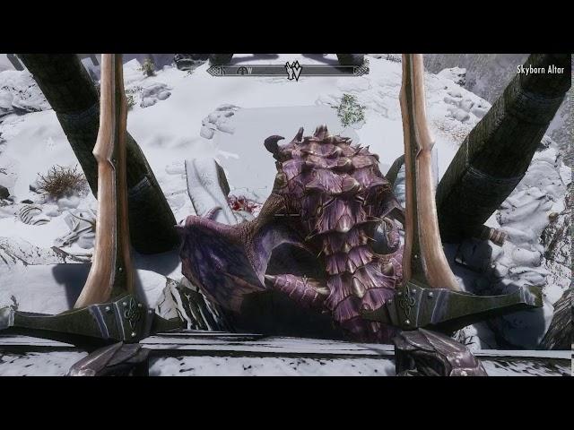 sneak attack 1 hit killing a legendary dragon - skyrim