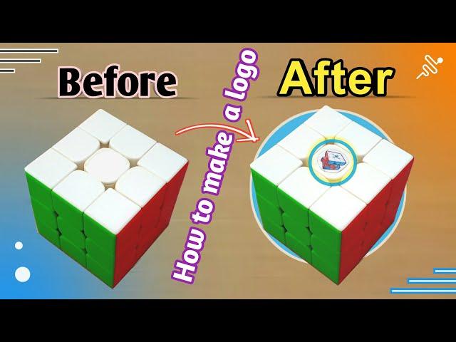 How to make custom logo sticker for Rubik's cube |TBA Cuber